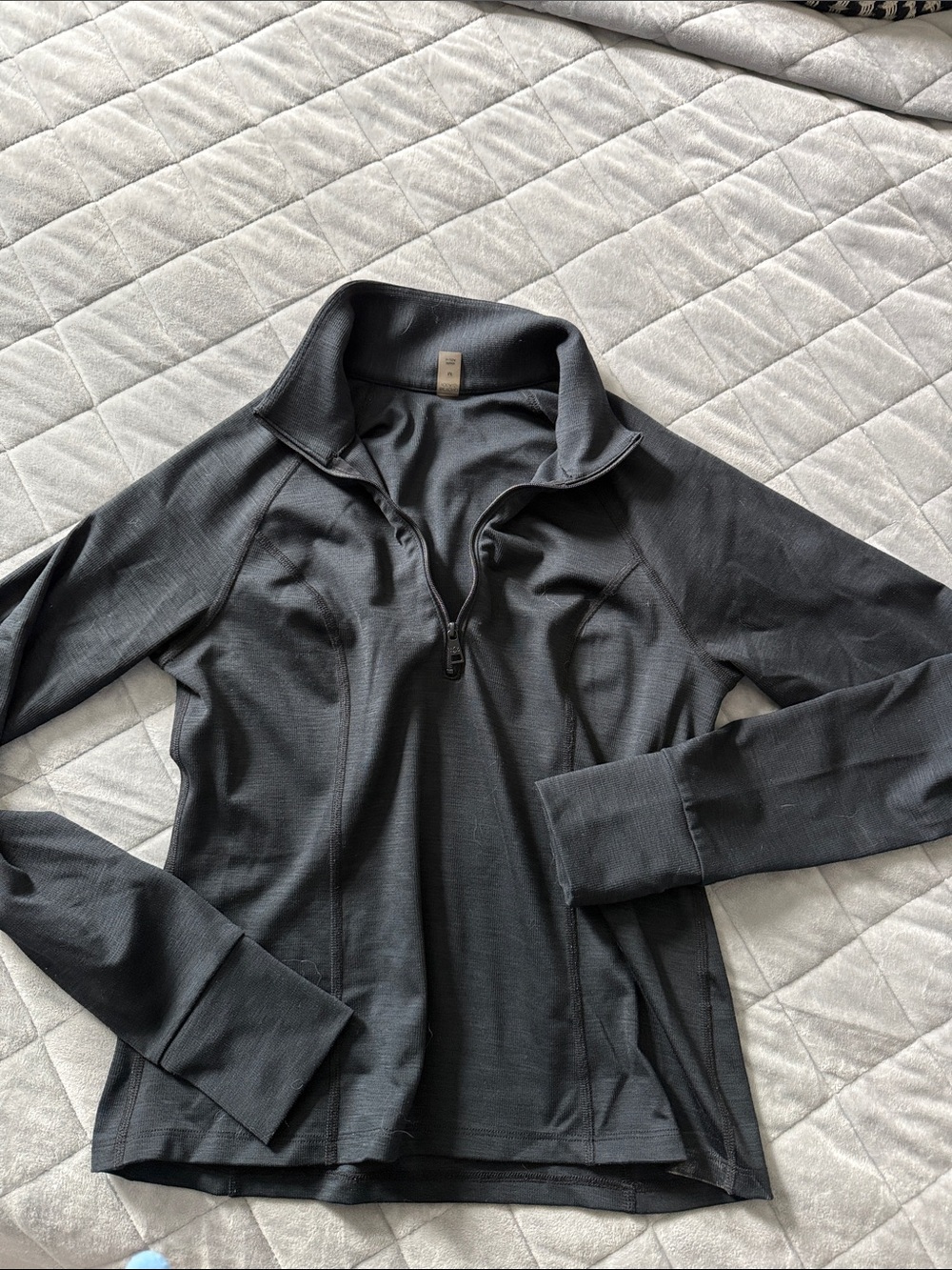 Beyond yoga Women's Black Quarter-Zip Jacket